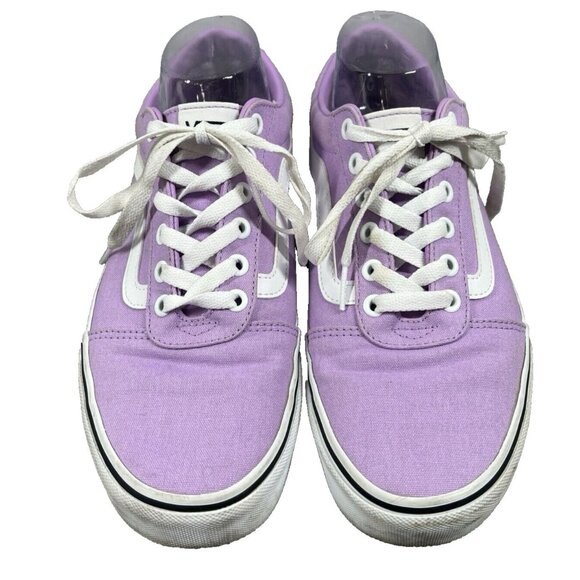 Vans Old Skool Sneakers Women's 10 Mens 8.5 Solid Purple Canvas Low Top 751505 - Picture 1 of 11